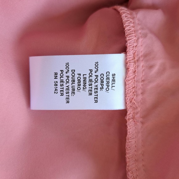 Maggy London NWT Pink V-Neck Lace Midi Dress 3/4 Sleeves Size 10 Blush Pink - Picture 9 of 11